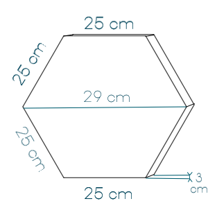 rozmery hexagonu